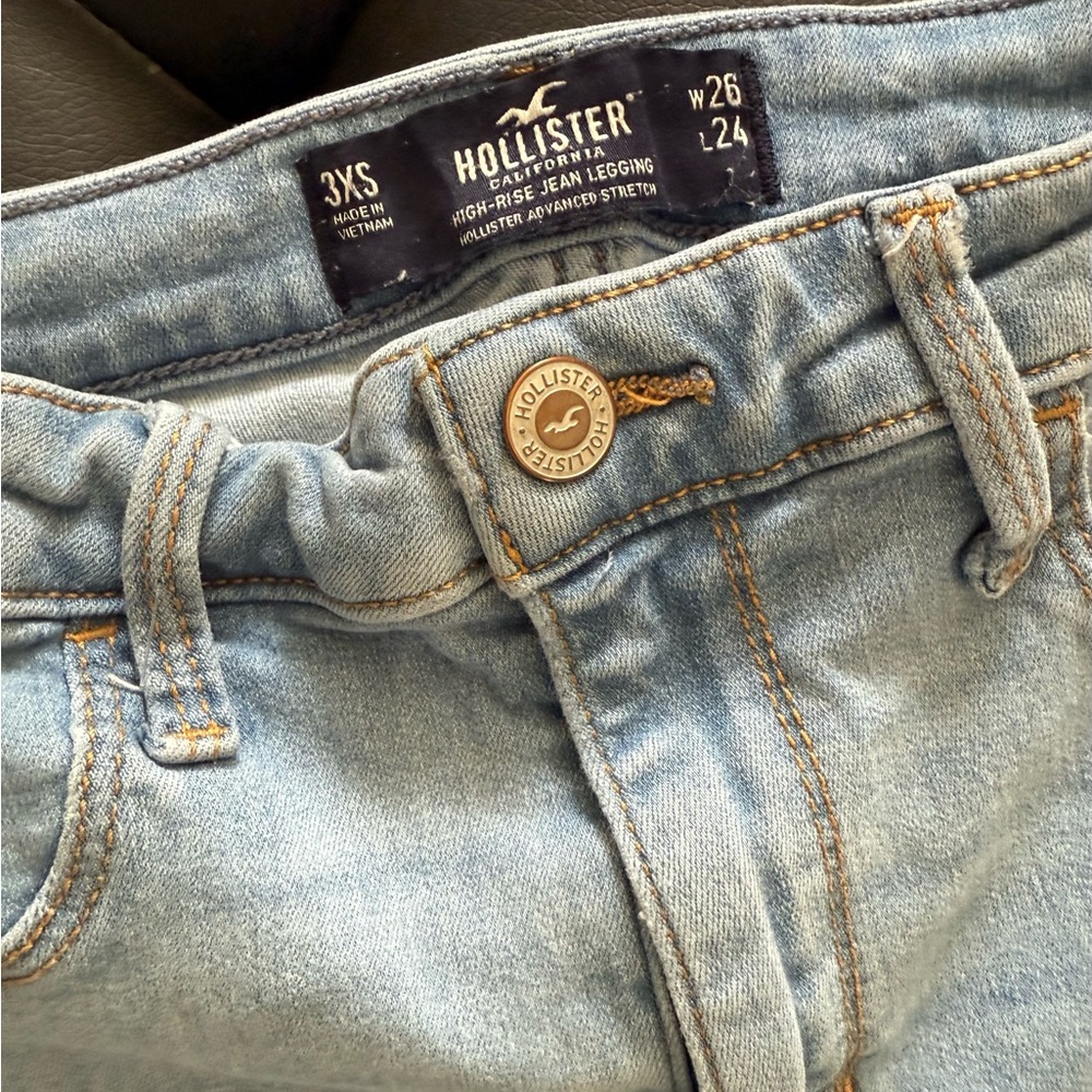 Hollister Kids Sky Blue High-Rise Jeans